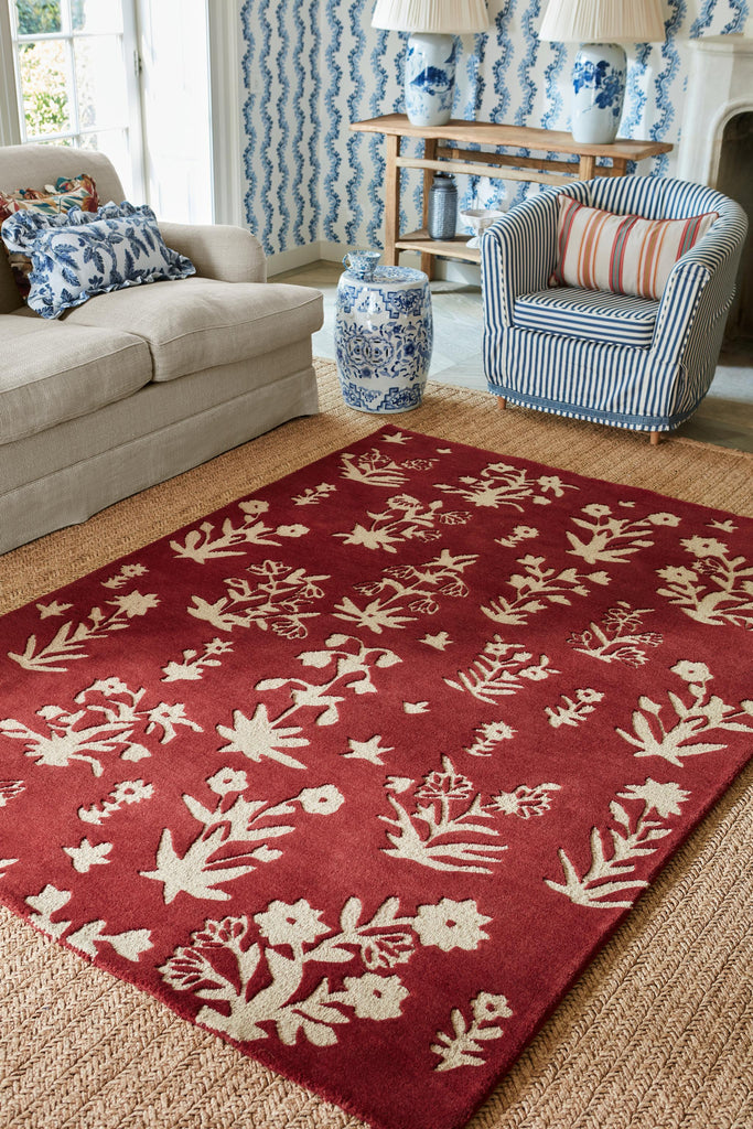 Brink & Campman Woodland Glade SAN  Damson Red 4'7 x 6'7 Rug