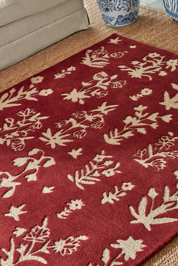 Brink & Campman Woodland Glade SAN  Damson Red 8'2 x 11'6 Rug