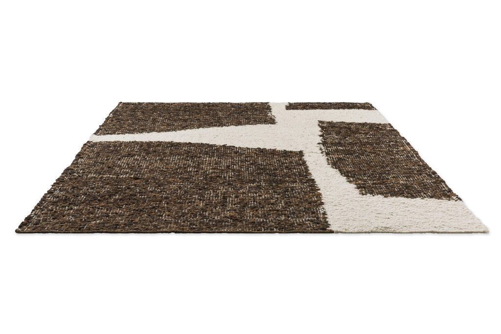 Brink & Campman Craft Fundament Chocolate/Cream 4'7 x 6'7 Rug