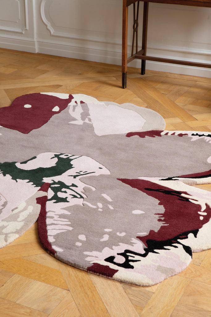 Brink & Campman Shaped Magnolia TB -Burgundy 0' x 0' Rug