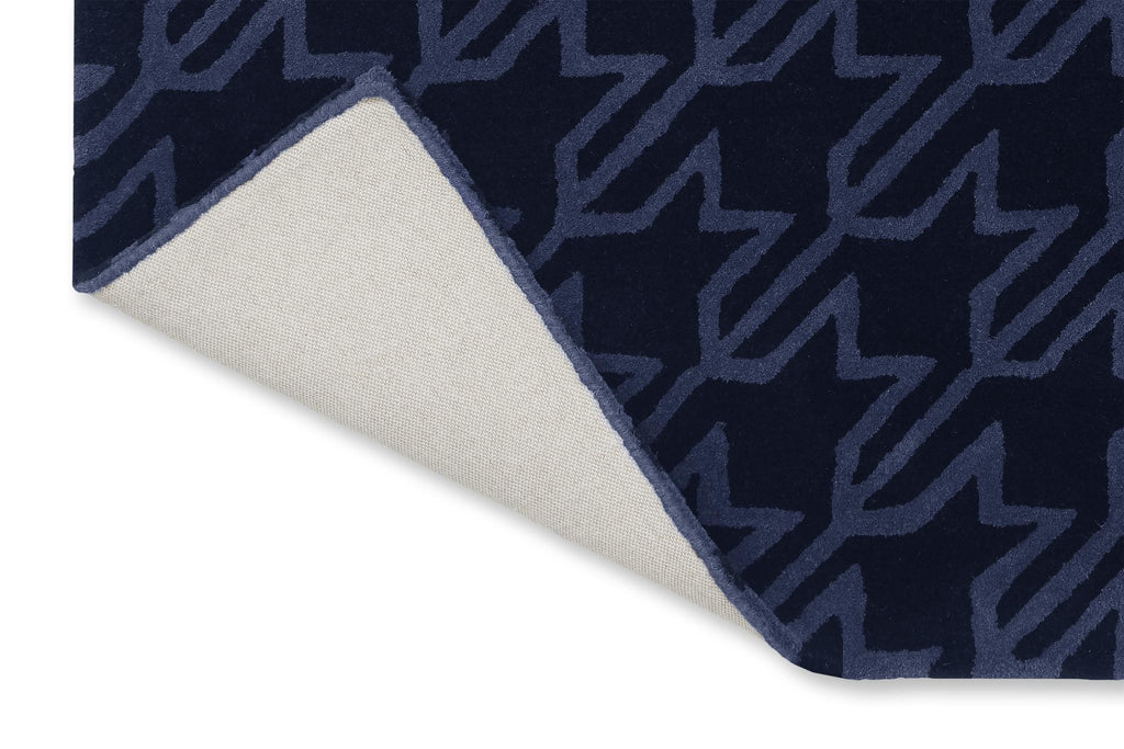 Brink & Campman Houndstooth TB -Dark Blue 4'7 x 6'7 Rug