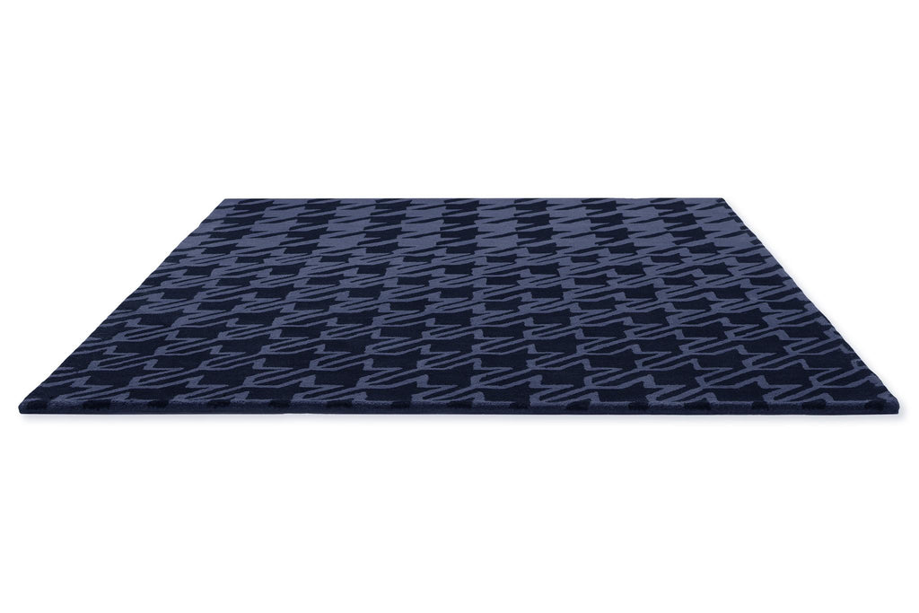 Brink & Campman Houndstooth TB -Dark Blue 4'7 x 6'7 Rug