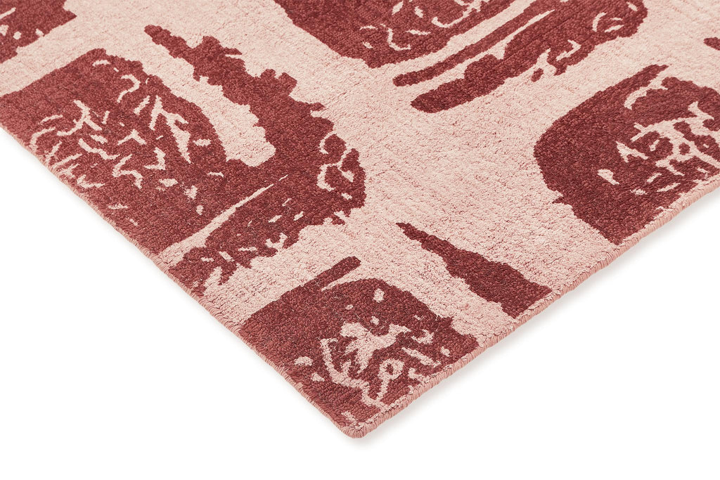 Brink & Campman TB Woodblock Red 4'7 x 6'7 Rug