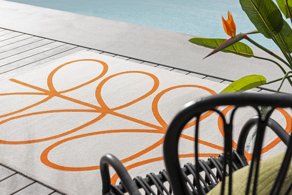 Brink & Campman In-Outdoor OR Giant Lin St Persimmon outdoor 5'3 x 7'6 Rug