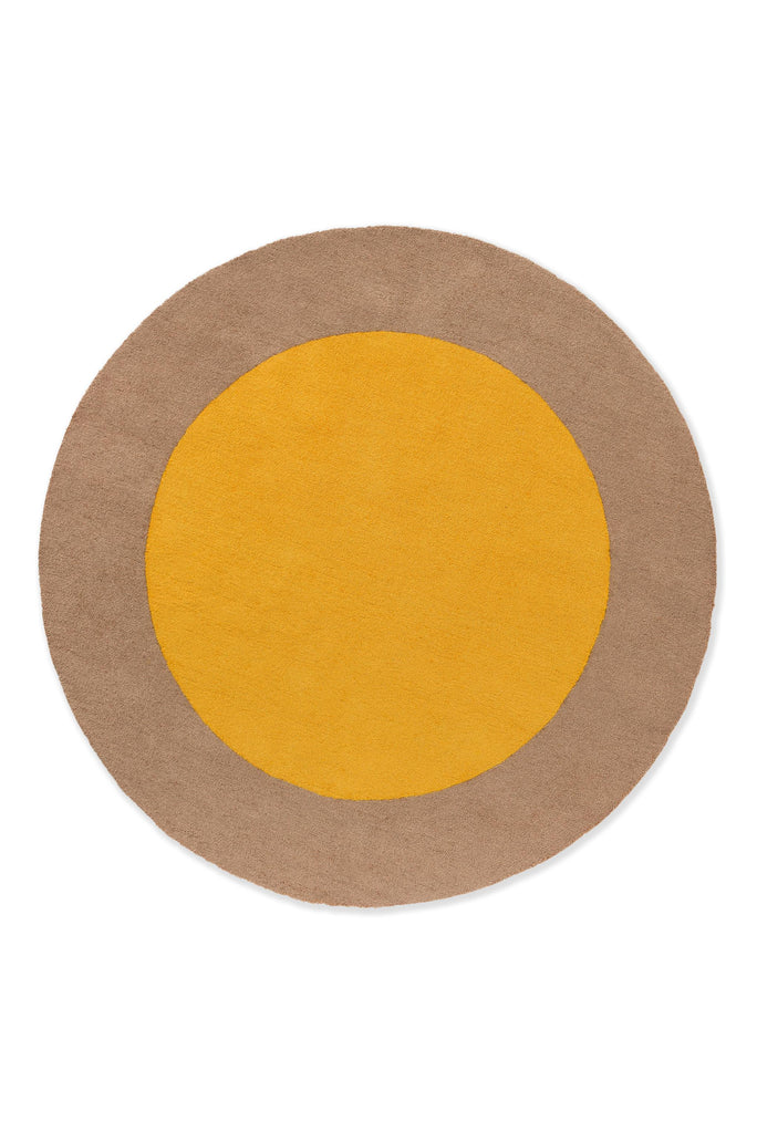 Brink & Campman Habitat Festival Round Yellow 0' x 0' Rug