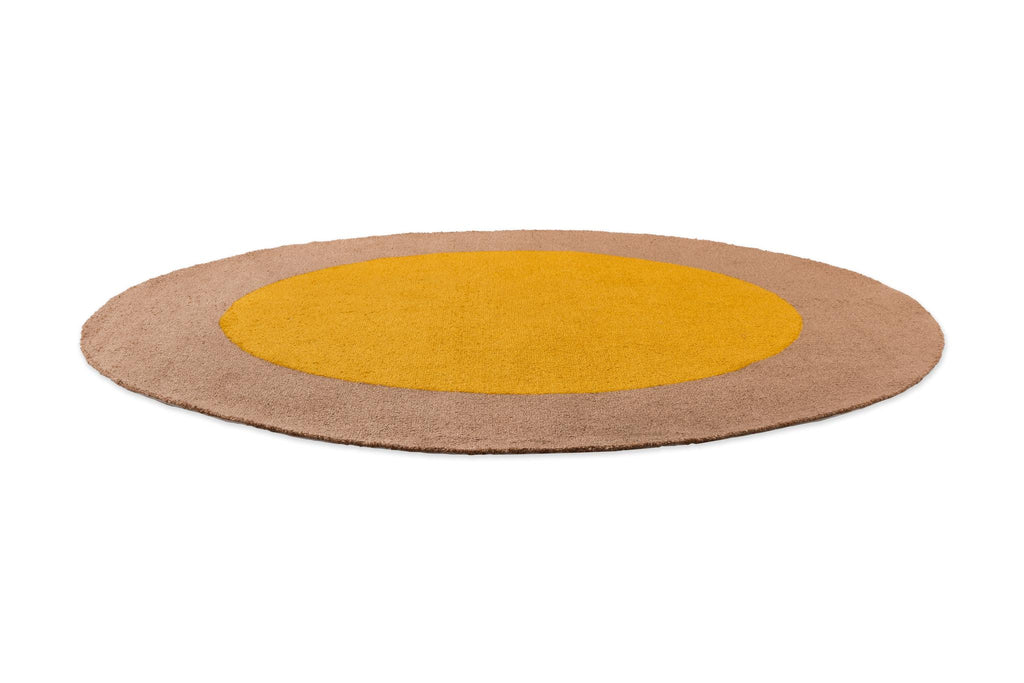 Brink & Campman Habitat Festival Round Yellow 0' x 0' Rug