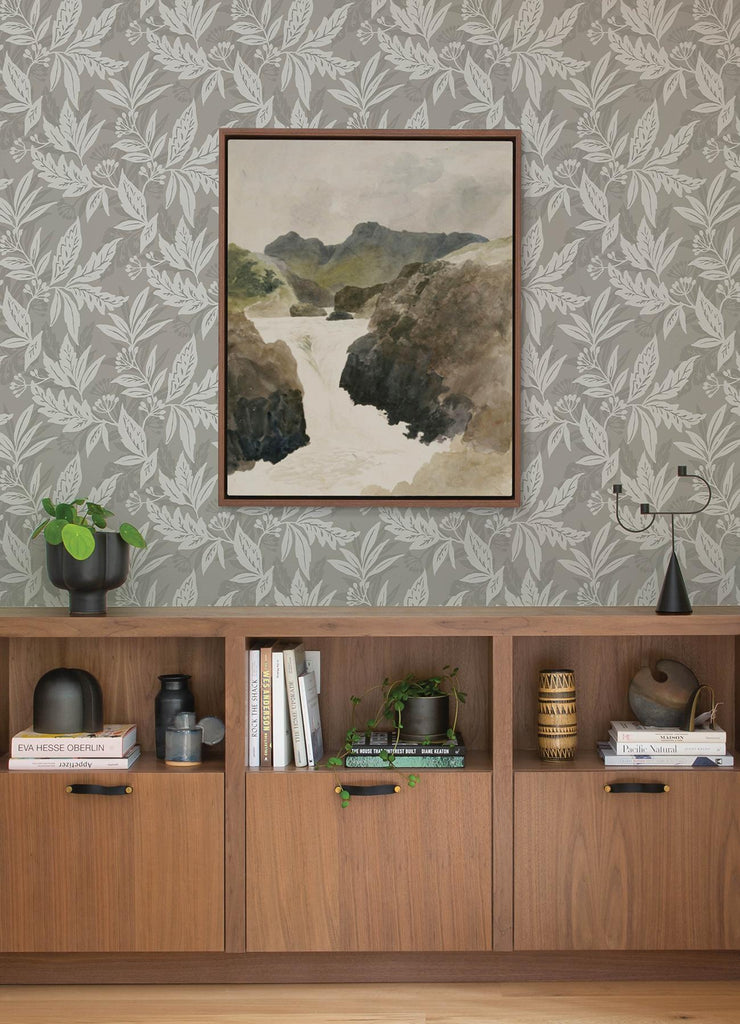 A-Street Prints Drew & Jonathan Home IV Anita Pewter Wallpaper