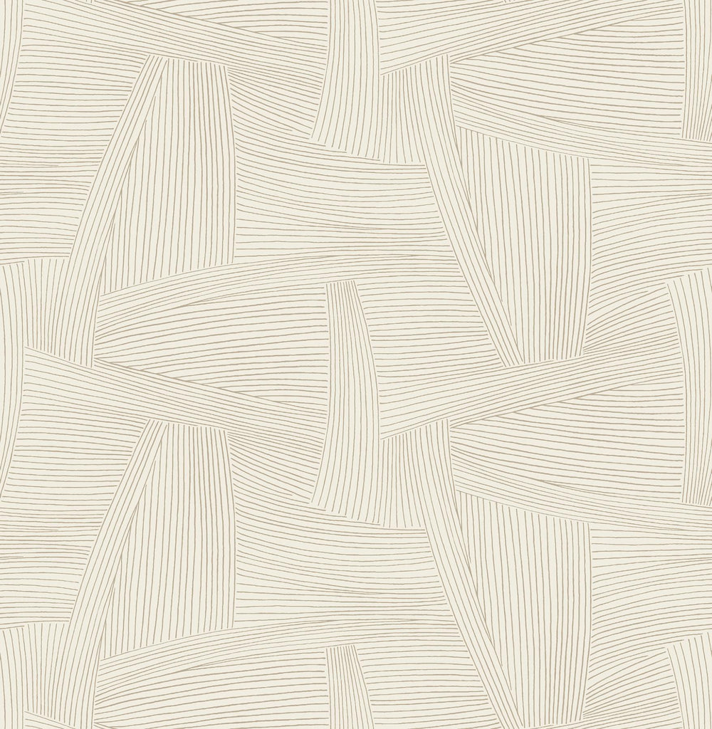 A-Street Prints Drew & Jonathan Home IV Reid Light Brown Wallpaper