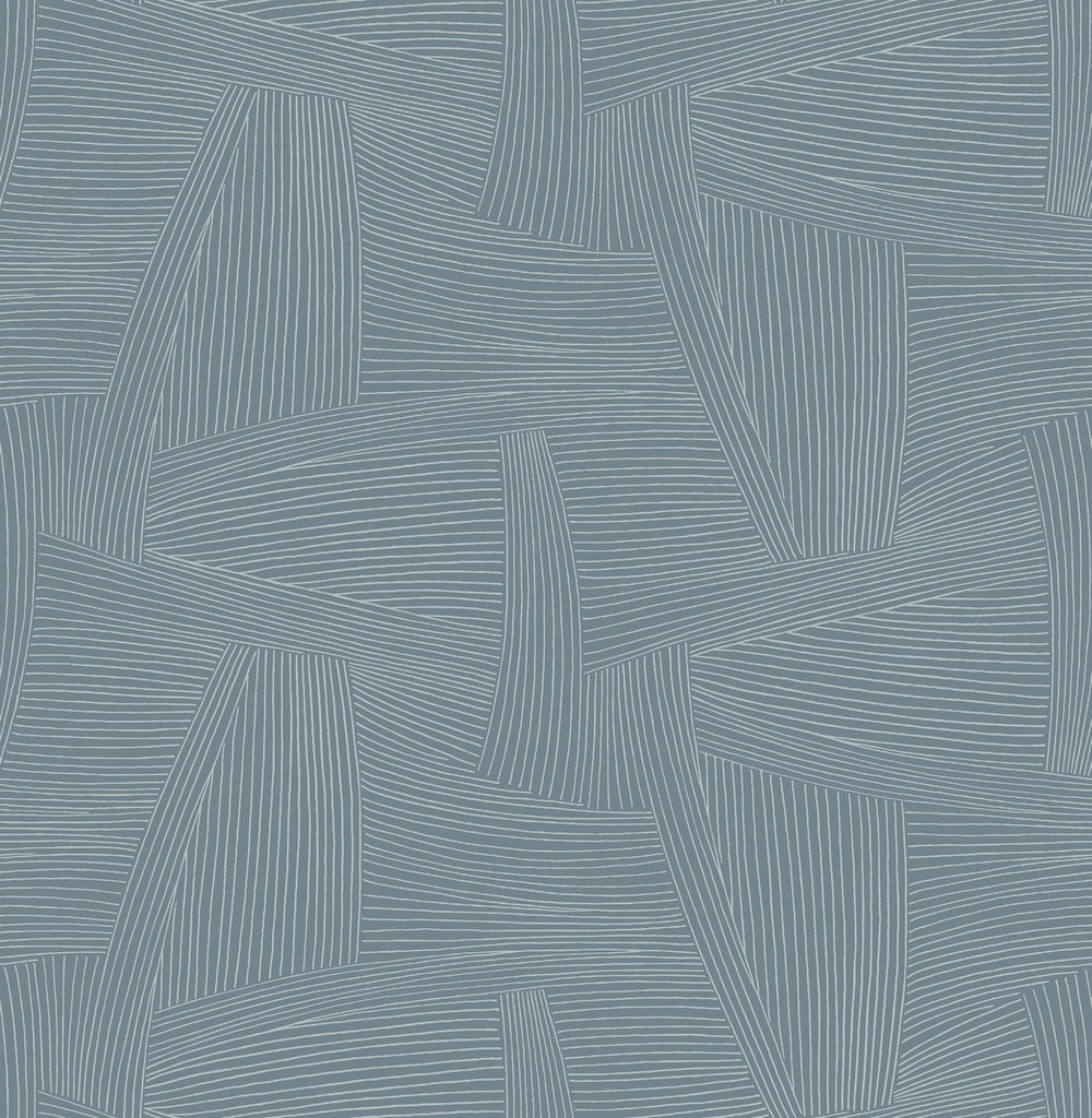 A-Street Prints Drew & Jonathan Home IV Reid Sky Blue Wallpaper