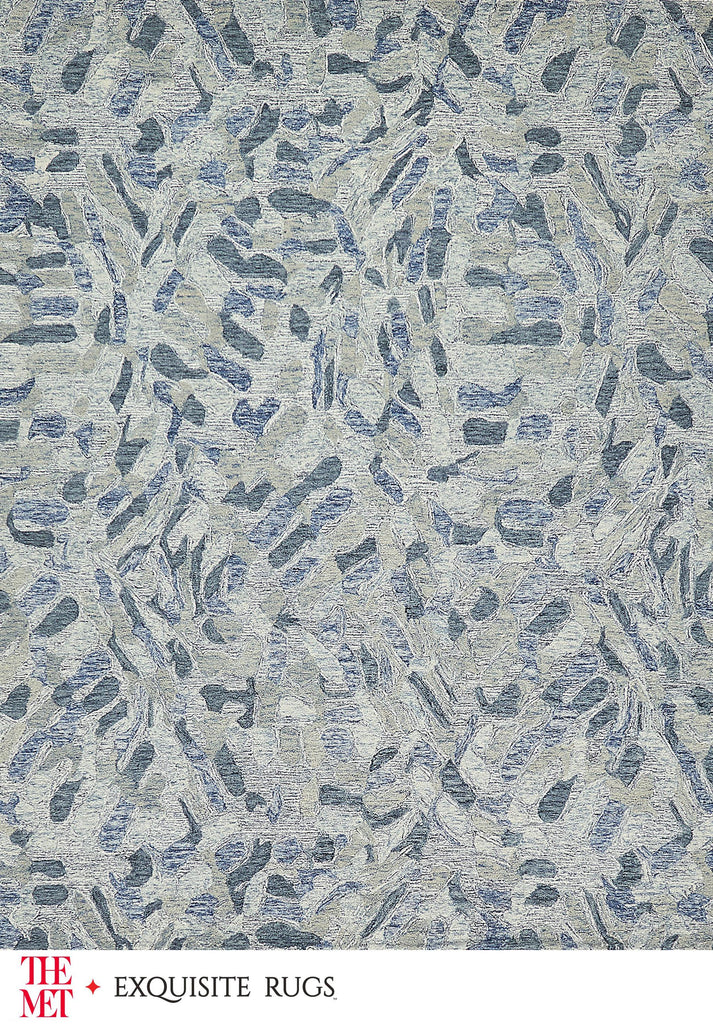 Exquisite Rugs The Met X Exquisite Rugs Botanica 6808 Blue/Ivory/Multi 10' x 14' Area Rug