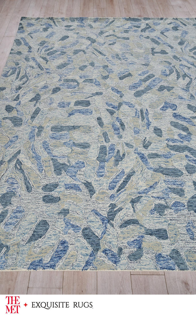 Exquisite Rugs The Met X Exquisite Rugs Botanica 6808 Blue/Ivory/Multi 10' x 14' Area Rug