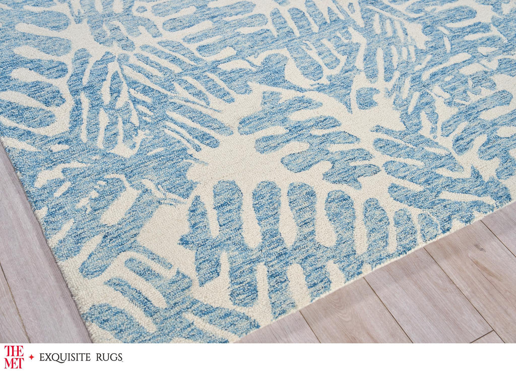 Exquisite Rugs The Met X Exquisite Rugs Botanica 6811 Light Blue/Ivory 10' x 14' Area Rug