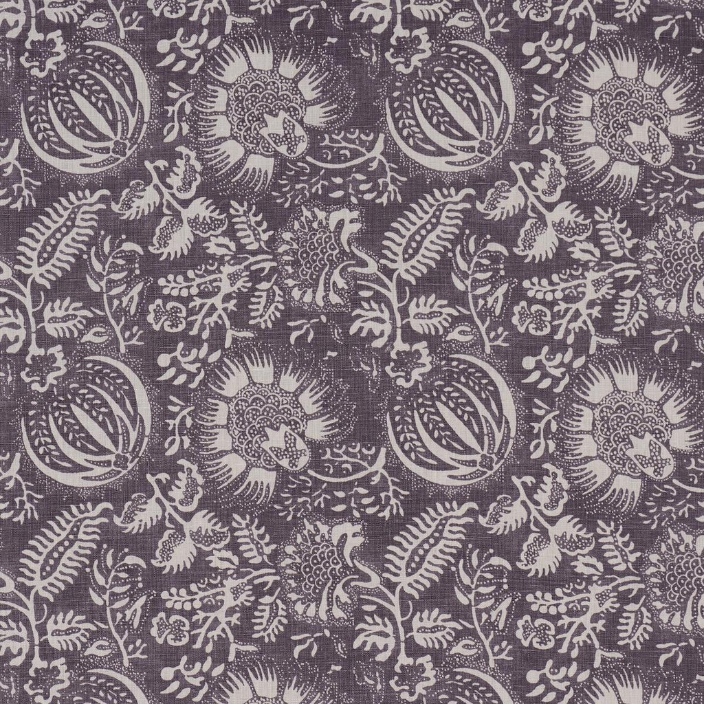 Schumacher Pomegranate Print Aubergine Fabric