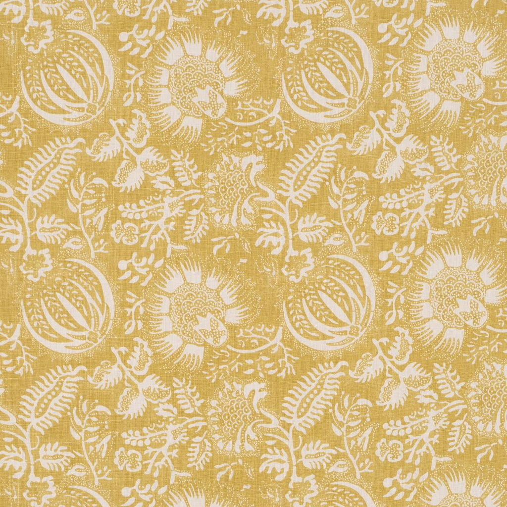 Schumacher Pomegranate Print Citron Fabric