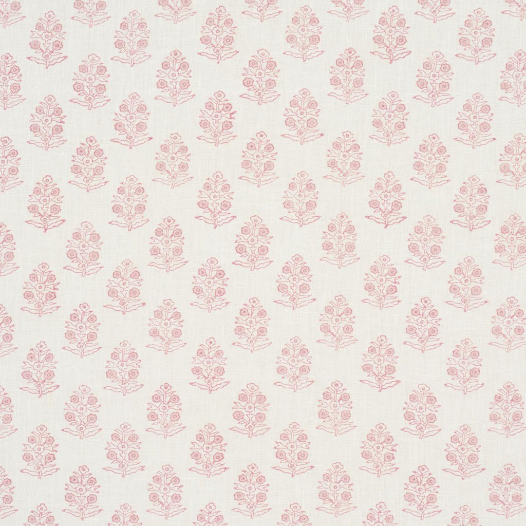 Schumacher Aditi Hand Blocked Print Blush Fabric