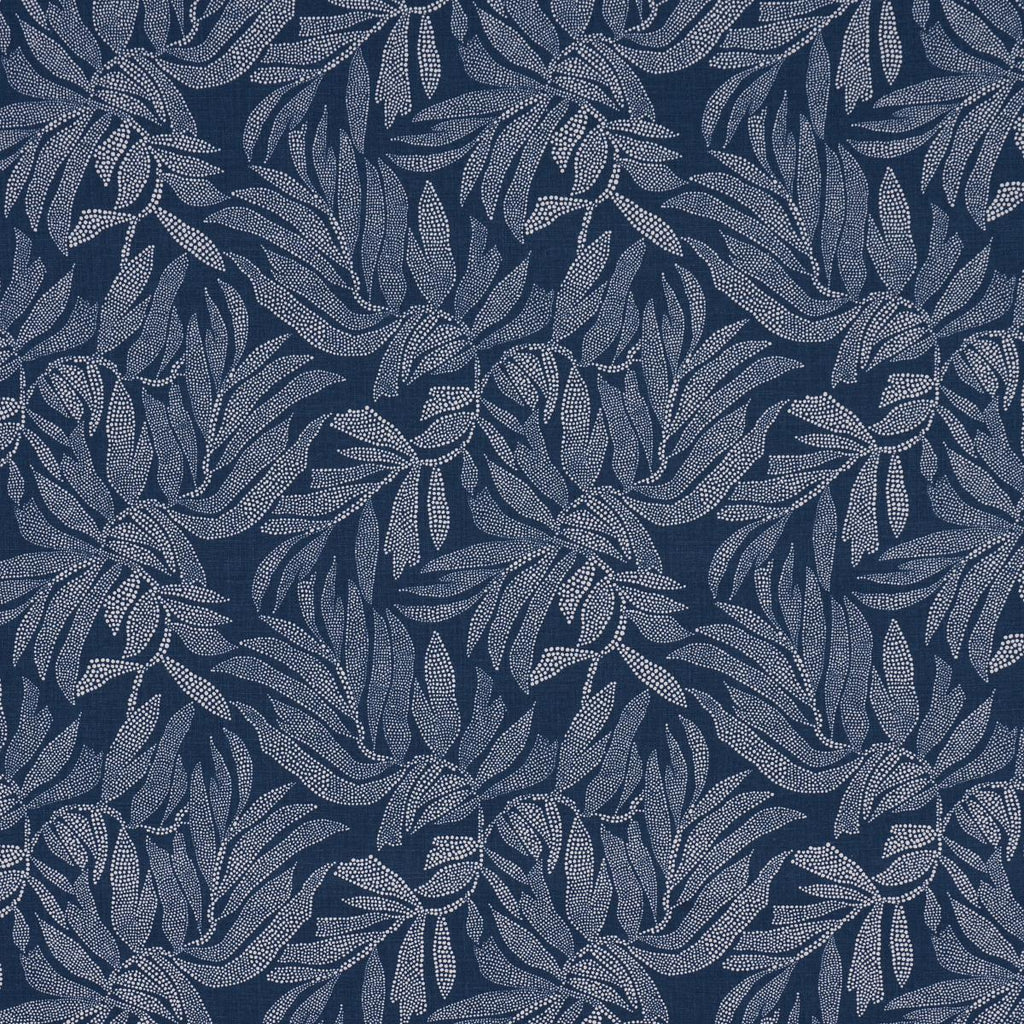 Schumacher Tayrona Palm Mosaic Pacific Ocean Hues Fabric