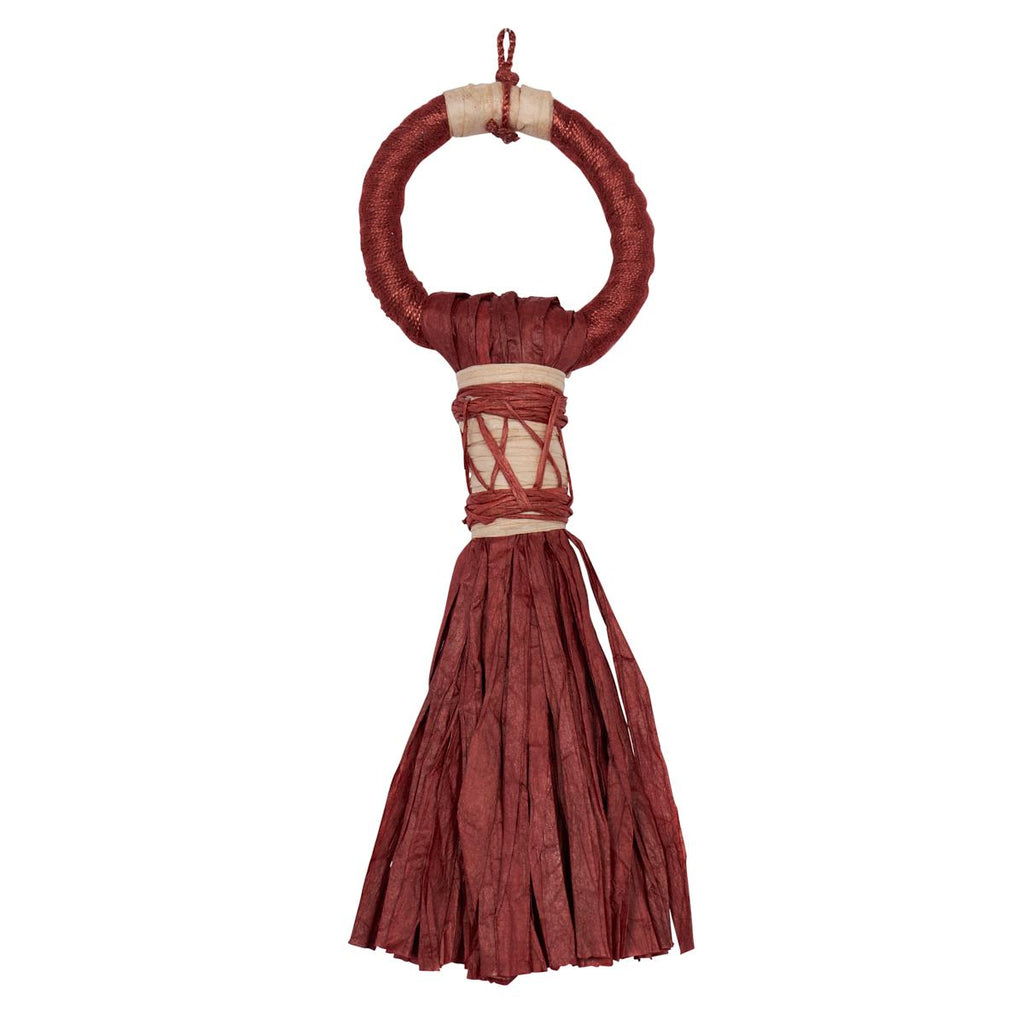 Schumacher Broom Tassel Cayenne Fabric