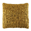 Ann Gish Ribbon Knit Solid Gold 20In X 20In Pillow