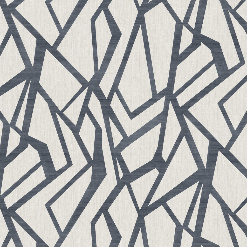 JF Fabrics 8251 Blue/White (69) Wallpaper