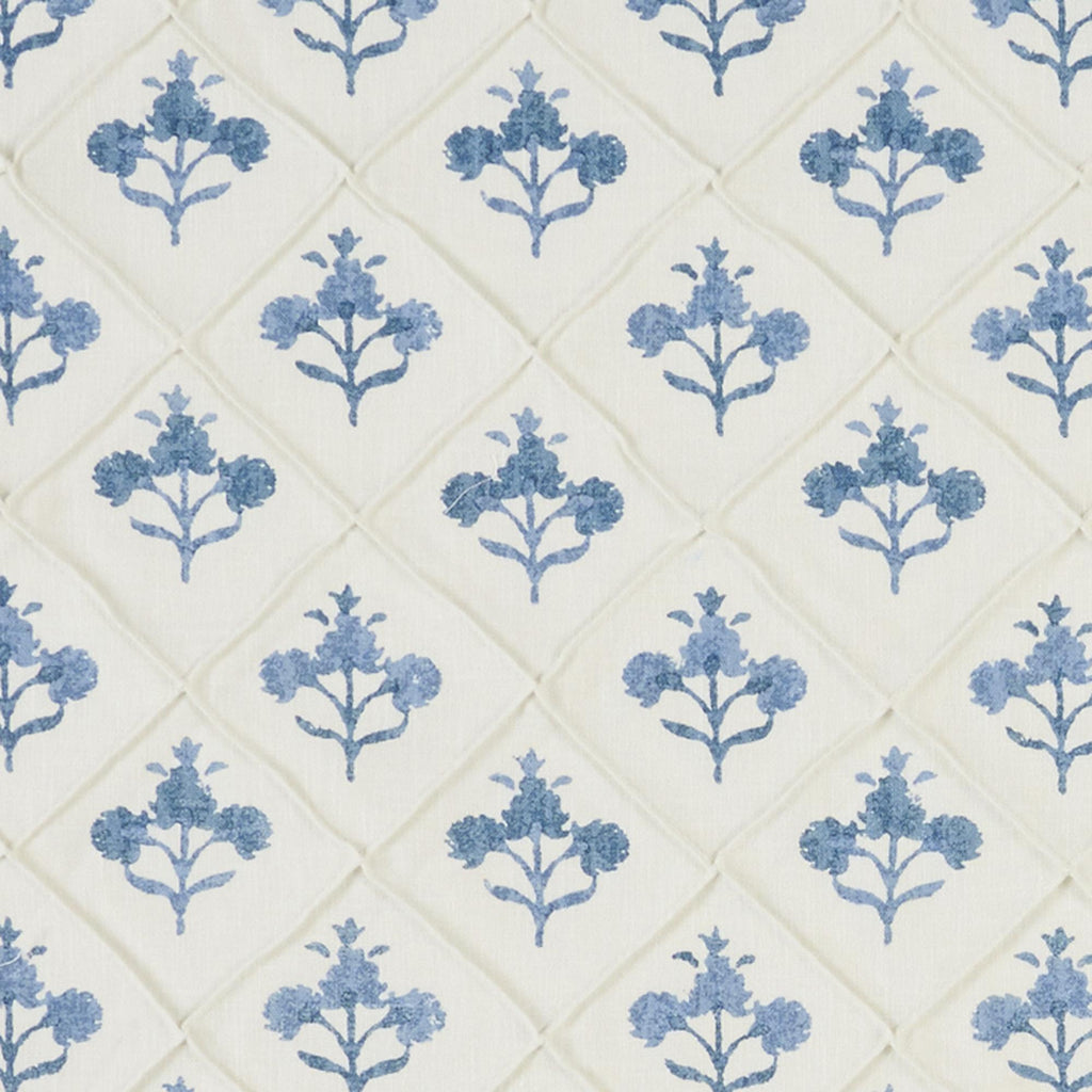 JF Fabrics ROSELLEN Blue/White (68) Fabric