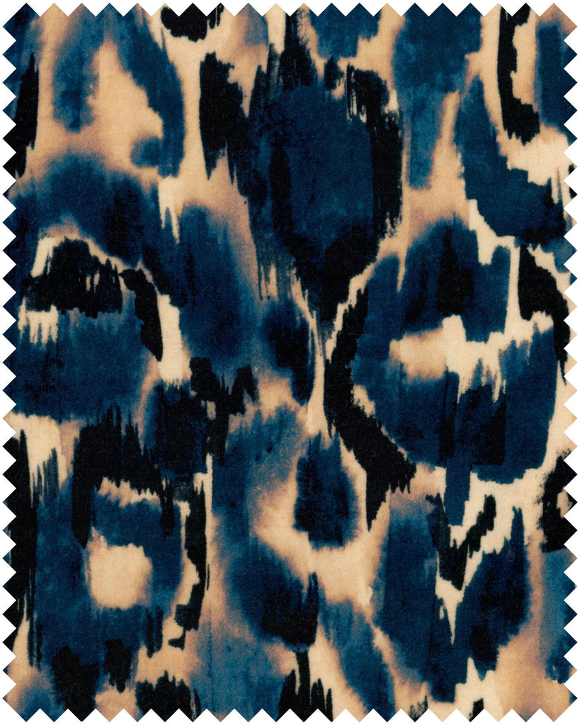 MindTheGap BLU SELVAGGIO Velvet Fabric