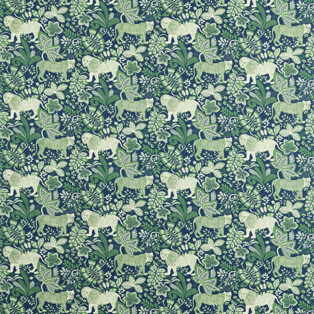 Scion RUMBLE IN THE JUNGLE MIDNIGHT/MINT Fabric