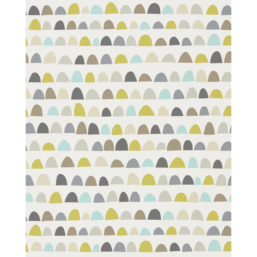 Scion PRIYA MIST/PEAR/PEWTER Wallpaper