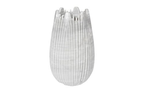 Phillips Collection Marble Cocoon White Large Vase