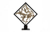 Phillips Collection Cast Revolving Diamond Sculpture Faux Bleached Accent