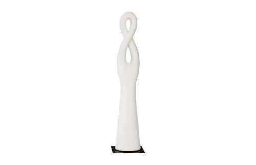 Phillips Collection Twisted Sculpture, Roman Stone Off White Accent