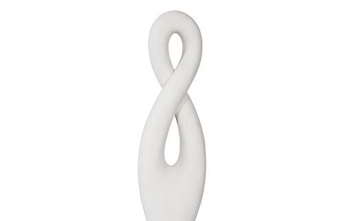 Phillips Collection Twisted Sculpture, Roman Stone Off White Accent