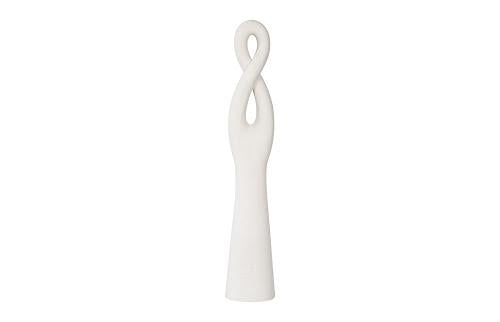 Phillips Collection Twisted Sculpture, Roman Stone Off White Accent