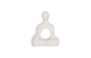 Phillips Collection Buddha Seated Sculpture, Roman Stone Off White Accent