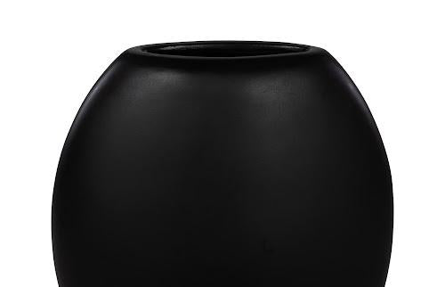 Phillips Collection Pod , Medium Black Matte Vase