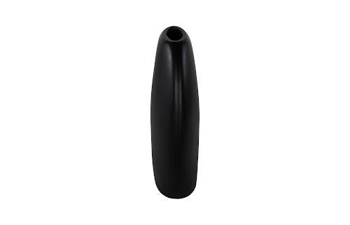 Phillips Collection Pod , Medium Black Matte Vase