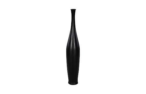 Phillips Collection Trumpet , Large Matte Black Vase