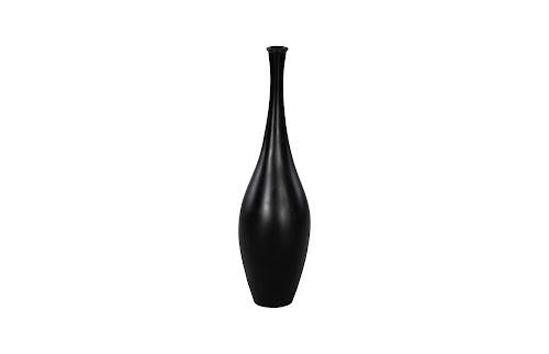 Phillips Collection Trumpet , Medium Matte Black Vase