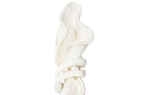 Phillips Collection Cast Dancing Sculpture, Pirouette, Faux Bleached Off White Accent