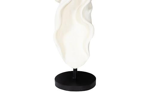 Phillips Collection Cast Dancing Sculpture, Pirouette, Faux Bleached Off White Accent