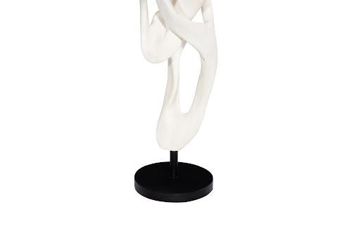 Phillips Collection Cast Dancing Sculpture, Pass, Faux Bleached Off White Accent