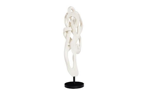 Phillips Collection Cast Dancing Sculpture, Pass, Faux Bleached Off White Accent