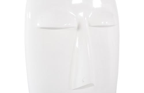 Phillips Collection Emerging Face Sculpture Gel Coat White Accent