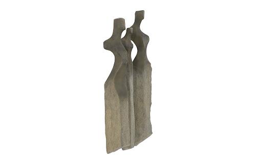 Phillips Collection Cast Women Wall Art, Set of 3 Small Splinter Stone Finish Accent