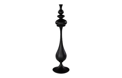 Phillips Collection Bella Bloom , Narrow Matte Black Vase