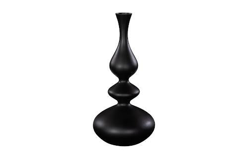 Phillips Collection Bella Bloom , Wide Matte Black Vase