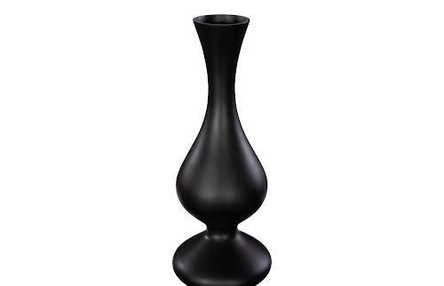 Phillips Collection Bella Bloom , Wide Matte Black Vase