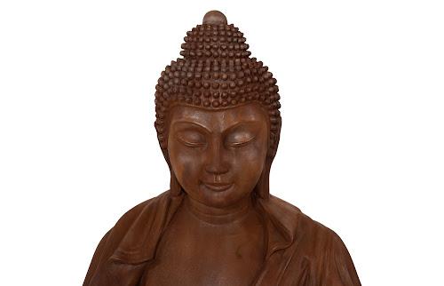 Phillips Collection Enchanting Buddha, Rust Finish Brown Accent