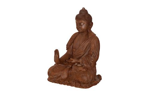 Phillips Collection Enchanting Buddha, Rust Finish Brown Accent