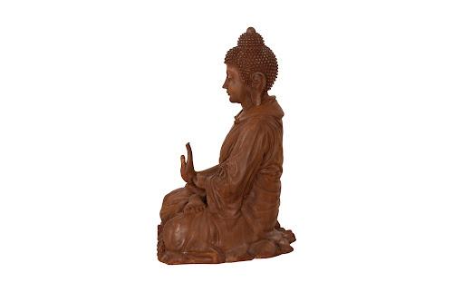 Phillips Collection Enchanting Buddha, Rust Finish Brown Accent