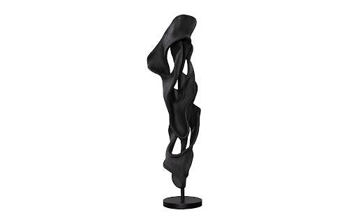 Phillips Collection Cast Dancing Sculpture, Coup, Charcoal Black Black Accent